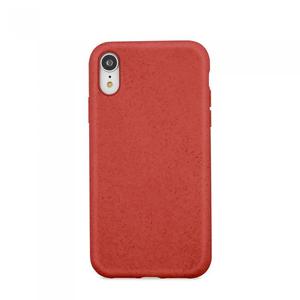 Hülle iPhone XR - Natürliches Material - Rot