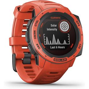 GARMIN  Instinct Montre connect&eacute;e Solar Flame Rouge