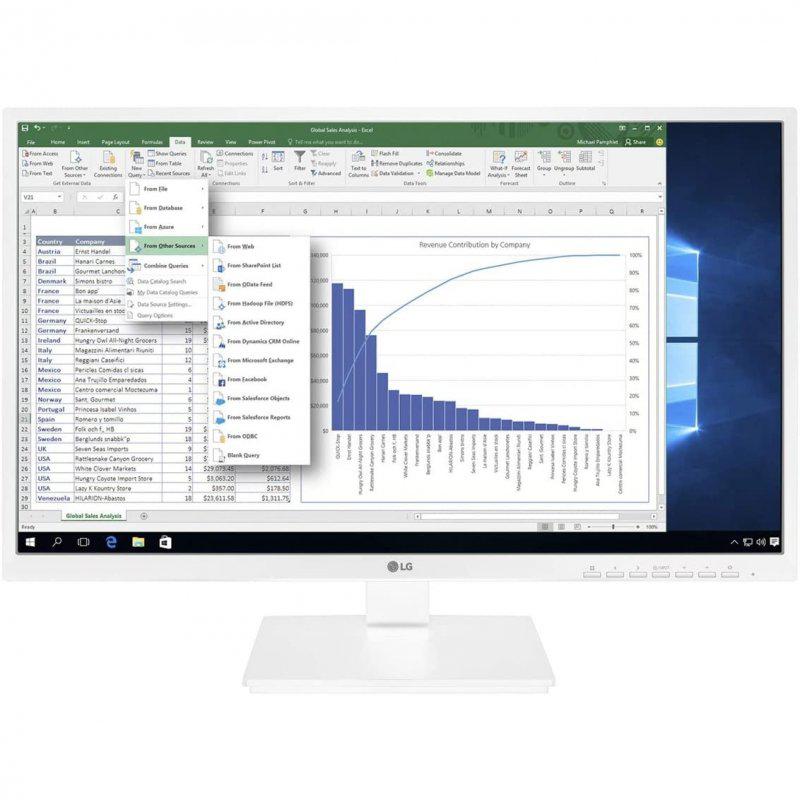 Écran 23" LCD Fhd LG 24Bk550Y-W