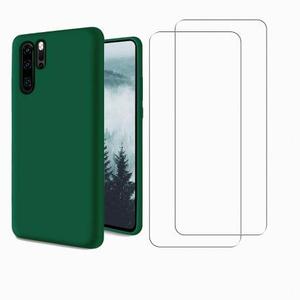 EVETANE  Coque P30 Pro antichoc Vert Sapin + 2 vitres