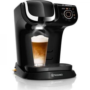 BOSCH Cafeti&egrave;re expresso combin&eacute; Compatible Tassimo Machine a Cafe multi-boissons -  TASSIMO TAS6502 - Noir L - Noir