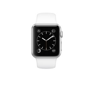 Apple Watch (Series 1) March 2015 38 - Aluminium Silver - Sport loop Antique white