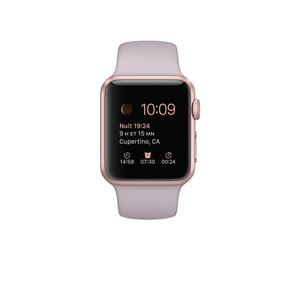 Apple Watch (Series 1) 38 mm - Aluminium Rosé Goud - Armband Sport armband Roze