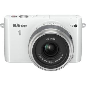 Hybride - Nikon 1 S2 - Blanc + Objectif Nikkor 11-27,5 mm