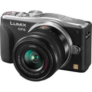 Fotocamera ibrida Panasonic Lumix DMC-GF6 - Nero / Grigio + Obiettivo Lumix G Vario 14-42mm f / 3.5-5.6 II ASPH