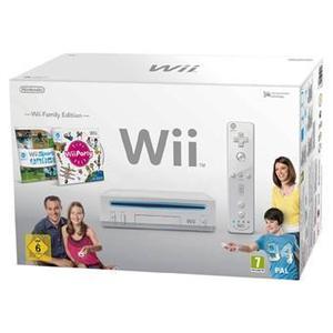 Wohnzimmer-Konsole Nintendo Wii Familien Packet + Controller - Weiß