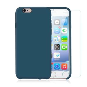 Pack iPhone 6 / iPhone 6S Plus Funda Azul Pato En Silicona & Cristal Templado
