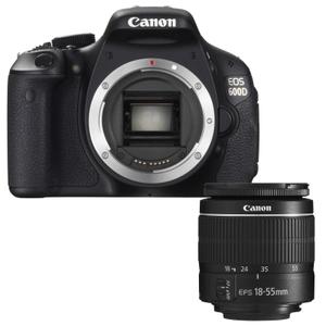 Reflex - Canon EOS 600D - Noir + Objectif Canon Ef-s 18-55 mm