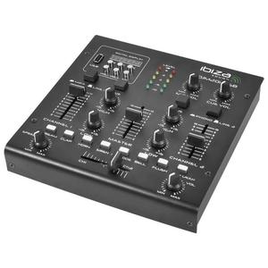 DJ stereomixer Ibiza DJM200USB - Zwart