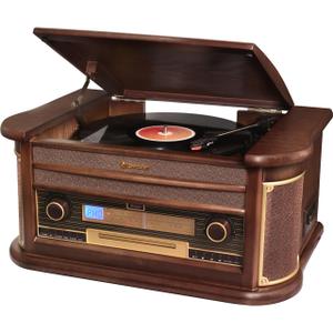 Vintage HiFi-Anlage mit Disc Platinum Bluetooth Roadstar Vintage Line HIF-1996BT