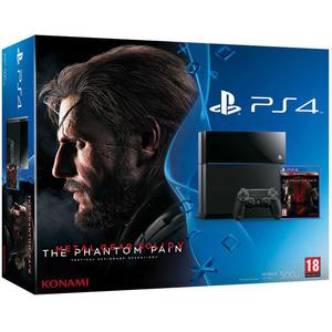 Kotikonsoli Sony PlayStation 4 Day One Edition 500GB + Ohjain + Metal Gear Solid V: The Phantom Pain - Musta
