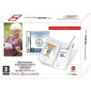 Console Nintendo DS Lite + entrainement cerebrale - Blanc