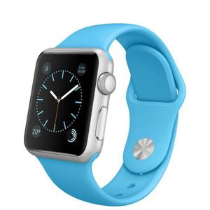 Apple Watch (Series 1) 42 mm - Aluminium Argent - Bracelet Sport Bleu Royal