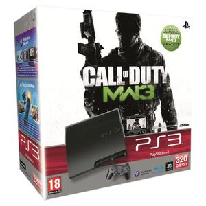 Console Sony Playstation 3 Slim 120Go + Call of duty MW3 - Schwarz