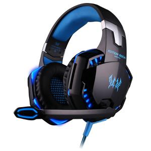 Casque Réducteur de Bruit Gaming avec Micro Kotion Each G2000 - Noir/Bleu