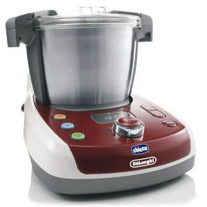 Multifunktions-Küchenmaschine CHICCO & DE'LONGHI Baby Meal KCP815.BL Rot
