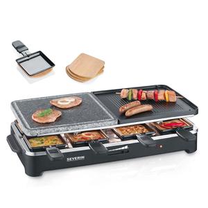 Appareil à raclette Severin RG 9474 pour 8 personnes 1500W - Noir