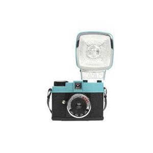 Sofortbildkamera Lomography Diana Mini + Blau/Schwarz + Objektiv Lomography 24 mm f/8-11