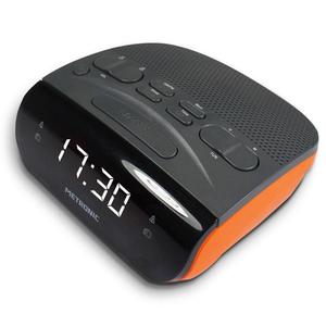 Radio Réveil Metronic Duo Colors Double Alarme - Noir / Orange