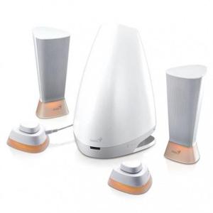 Enceinte Bluetooth Genius Lumina Blanc/Gris