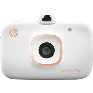 Appareil photo instantané Hp Sprocket 2en1 - Blanc + MicroSD 8Go + 20 Feuilles