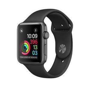 Apple Watch (Series 1) Septembre 2014 42 mm - Aluminium Gris sidéral - Bracelet Sport Noir