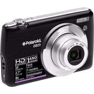 Polaroid IS829 Compacto 16 - Preto/Prateado