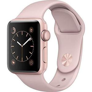 Apple Watch (Series 2) Syyskuu 2016 42 mm - Alumiini Kulta - Armband Sport loop Pinkki