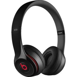Beats By Dr. Dre Solo2 Luxe Edition Noise-Cancelling Bluetooth Headphones with microphone - Black/Red