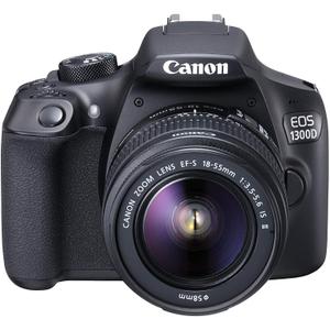 Reflex Canon EOS 1300D - Nero + Obiettivi Canon EF-S 18-55mm f/3.5-5.6 IS II