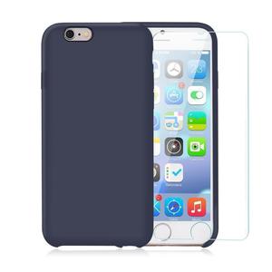 Pack Coque iPhone 6 Plus / iPhone 6S Plus en Bleu Nuit + Verre Trempé