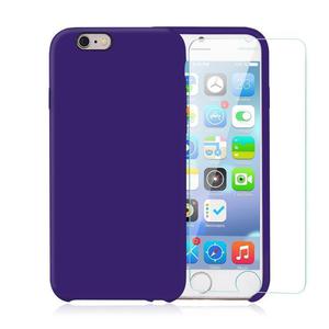 Pack Coque iPhone 6 Plus / iPhone 6S Plus en Violet + Verre Trempé