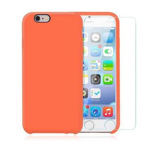 Pack iPhone 6 / iPhone 6S Funda Nectarina En Silicona & Cristal Templado