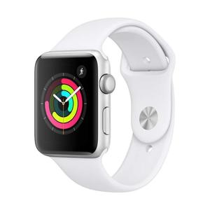 Apple Watch (Series 2) 38 - Stainless steel Silver - Sport loop White