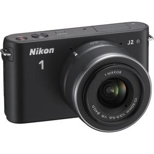 Hybride - Nikon 1 J2 - Noir + Objectif Nikkor 10-30 mm