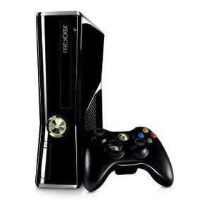 Console Microsoft Xbox 360 Slim 320GB + Joystick - Zwart