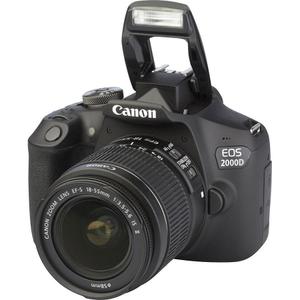 Reflex Canon EOS 2000D - Noir + objectif efs 18-55mm