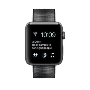 Apple Watch (Series 4) 44 mm - Aluminium Space Grau - Armband Sportarmband Schwarz