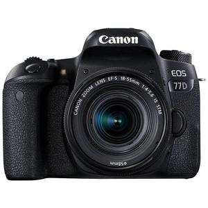 Cámara Reflex - Canon EOS 77D - Negro + Objetivo 18-55mm IS USM