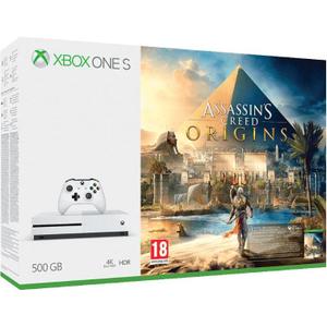 Console - Microsoft Xbox one S 500 Go + Manette + Jeu assassin's creed origins - Blanc