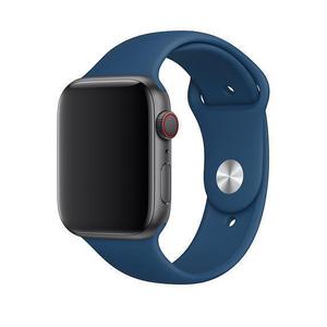 Apple Watch (Series 4) Septembre 2018 44 mm - Aluminium Gris sidéral - Bracelet Sport Bleu