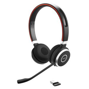 Hoofdtelefoon Bluetooth met Microfoon Jabra Evolve 65 - Zwart