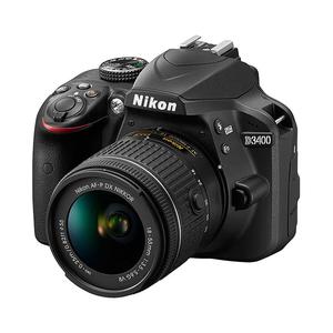 Reflex - Nikon D3400 - Nero + Obiettivo - Nikon Nikkor DX - VR - 18-55 mm - 1: 3.5-5.6G