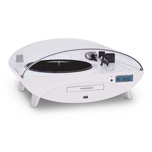 Vinyl-Plattenspieler Thomson Ellipse TT401CD - Weiß