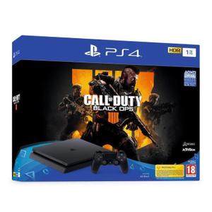Console Sony Playstation 4 Slim 1 To + Manette + Jeu Call Of Duty Black ops 4 - Noir