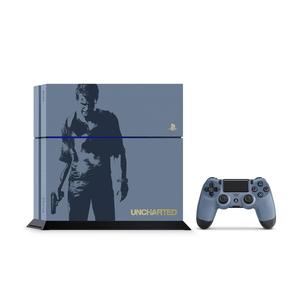 Console Playstation 4 Limited Edition Uncharted 4 1To + 1 manette - Bleu/Gris