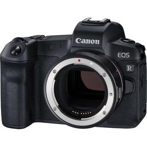 Hybrid-Kamera Canon EOS R Schwarz + Bajonettadapter EF-EOS R - Nur Gehäuse