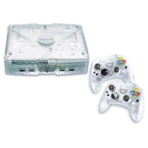Console Crystal Xbox + 2 maniglie in cristallo ufficiali