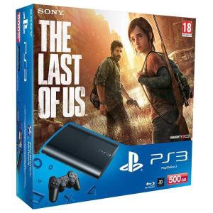 Konsole Sony PlayStation 3 Super Slim 500GB + 1 Joystick + Spiel The Last of Us - Schwarz