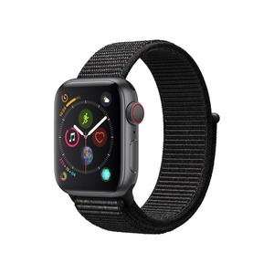 Apple Watch (Series 4) 40 - Aluminium Gris - Bracelet Boucle sport Noir